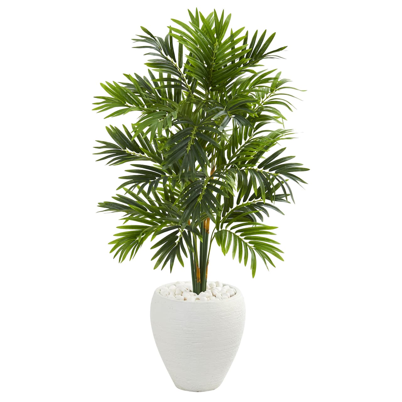 4ft. Areca Artificial Palm Tree in White Planter